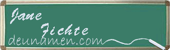 Jane Fichte Visitenkarte